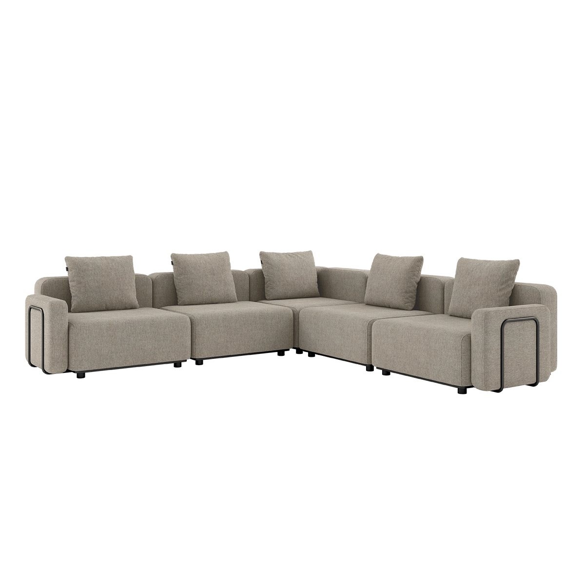 Cobana Lounge Sofa - 5 seater corner sofa | Cobana Lounge Sofa - 5 seater corner sofa - Kirra Sand Med armlæn | SACKit