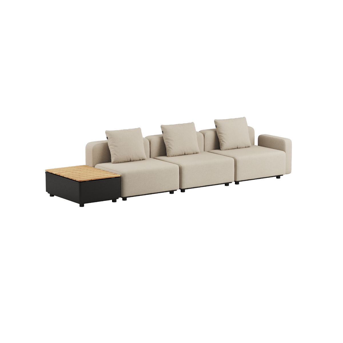Cobana Lounge Sofa - 3 seater w/ Patio Storage Table