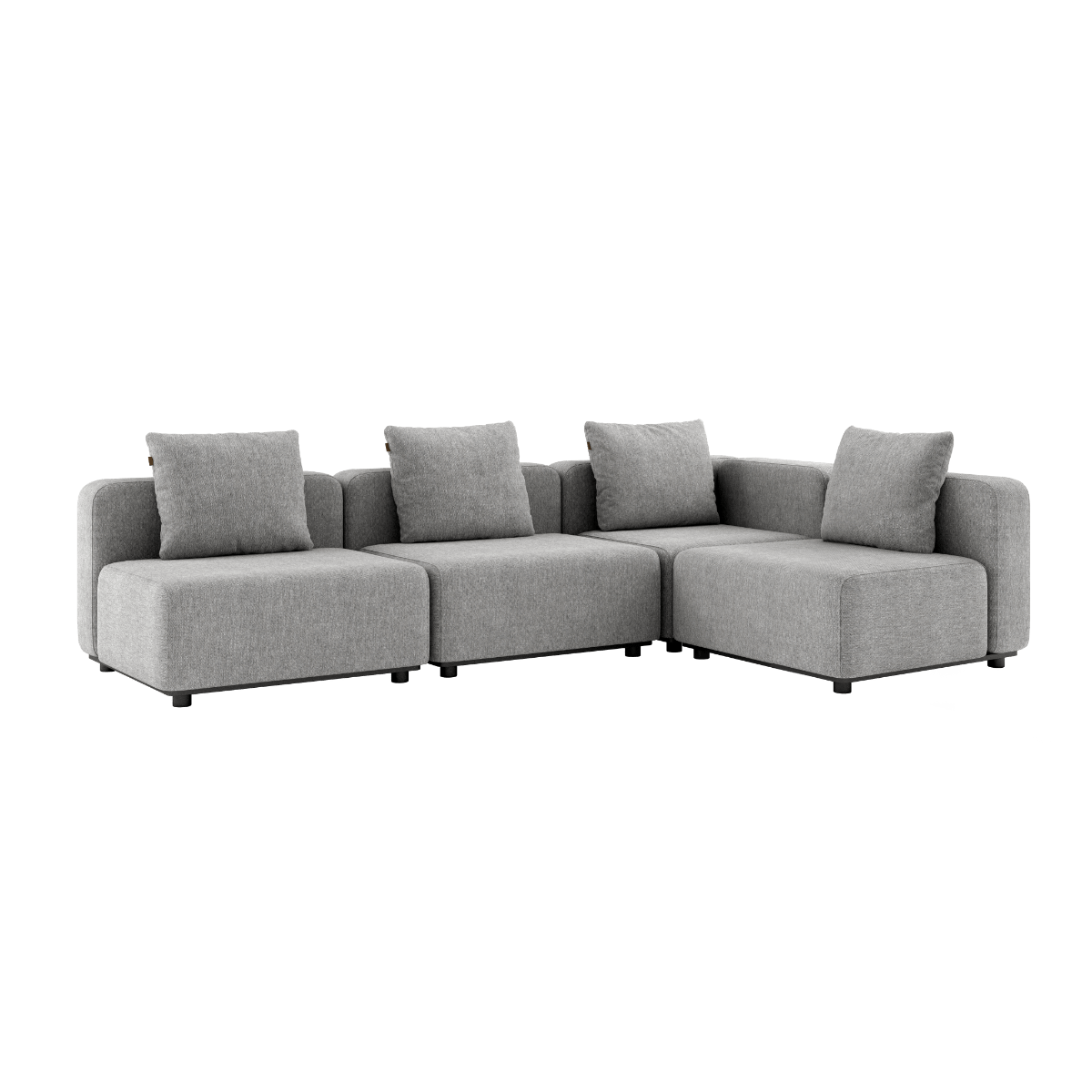 Cobana Lounge Sofa - 4 seater corner sofa | Cobana Lounge Sofa - 4 seater corner sofa - Cobana Sand Melange Uden armlæn | SACKit