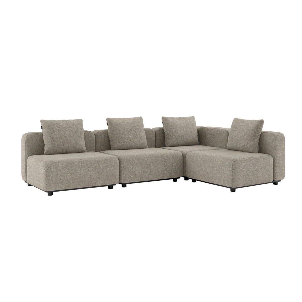 Cobana Lounge Sofa - 4 seater corner sofa | Cobana Lounge Sofa - 4 seater corner sofa - Kirra Sand Uden armlæn | SACKit