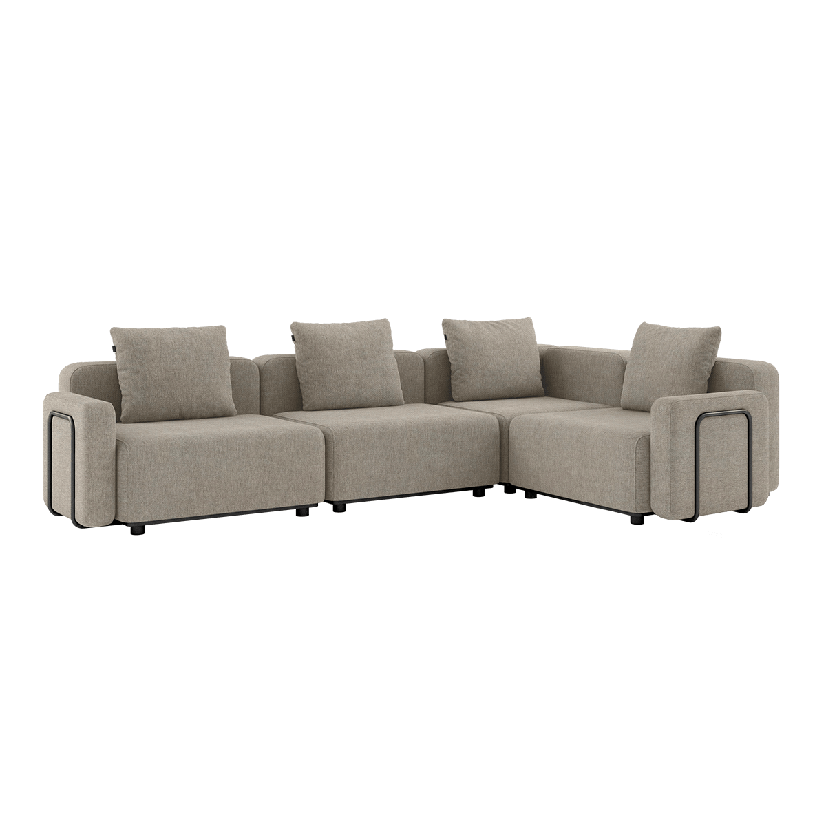 Cobana Lounge Sofa - 4 seater corner sofa | Cobana Lounge Sofa - 4 seater corner sofa - Kirra Sand Med armlæn | SACKit