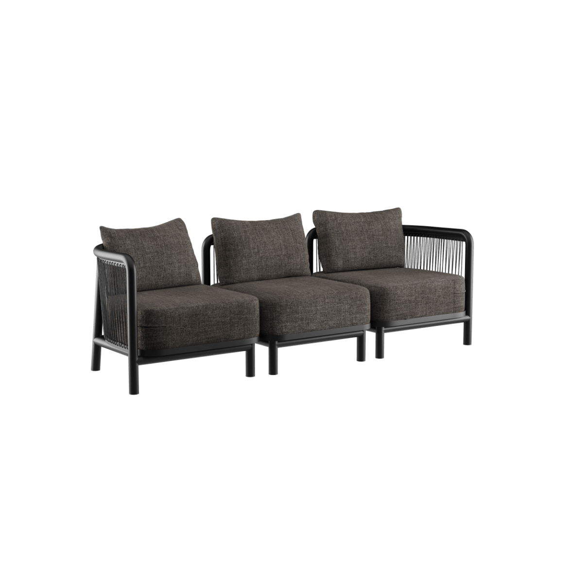 Kirra Lounge Sofa - 3 seater | Kirra Lounge Sofa - 3 seater - Kirra Noir Uden puf | SACKit