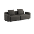 Udendørs Cobana Lounge Sofa i Kirra Olive med armlæn, to sæder uden puf, minimalistisk design.