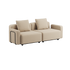 Udendørs Cobana Lounge Sofa i Kirra Indigo med armlæn, uden puf, skandinavisk design.