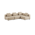 Boucle Beige Cobana Lounge Sofa uden armlæn i modulopbygget design til udendørs brug