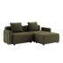 Cobana Lounge Sofa - 2 seater | Cobana Lounge Sofa - 2 seater - Kirra Olive Med armlæn Med puf | SACKit