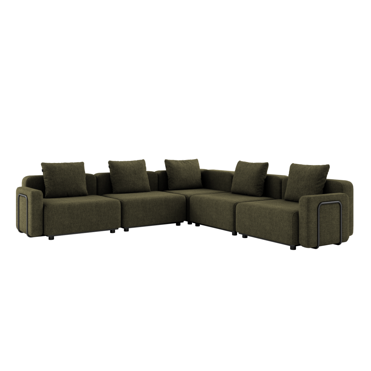 Cobana Lounge Sofa - 5 seater corner sofa | Cobana Lounge Sofa - 5 seater corner sofa - Kirra Olive Med armlæn | SACKit
