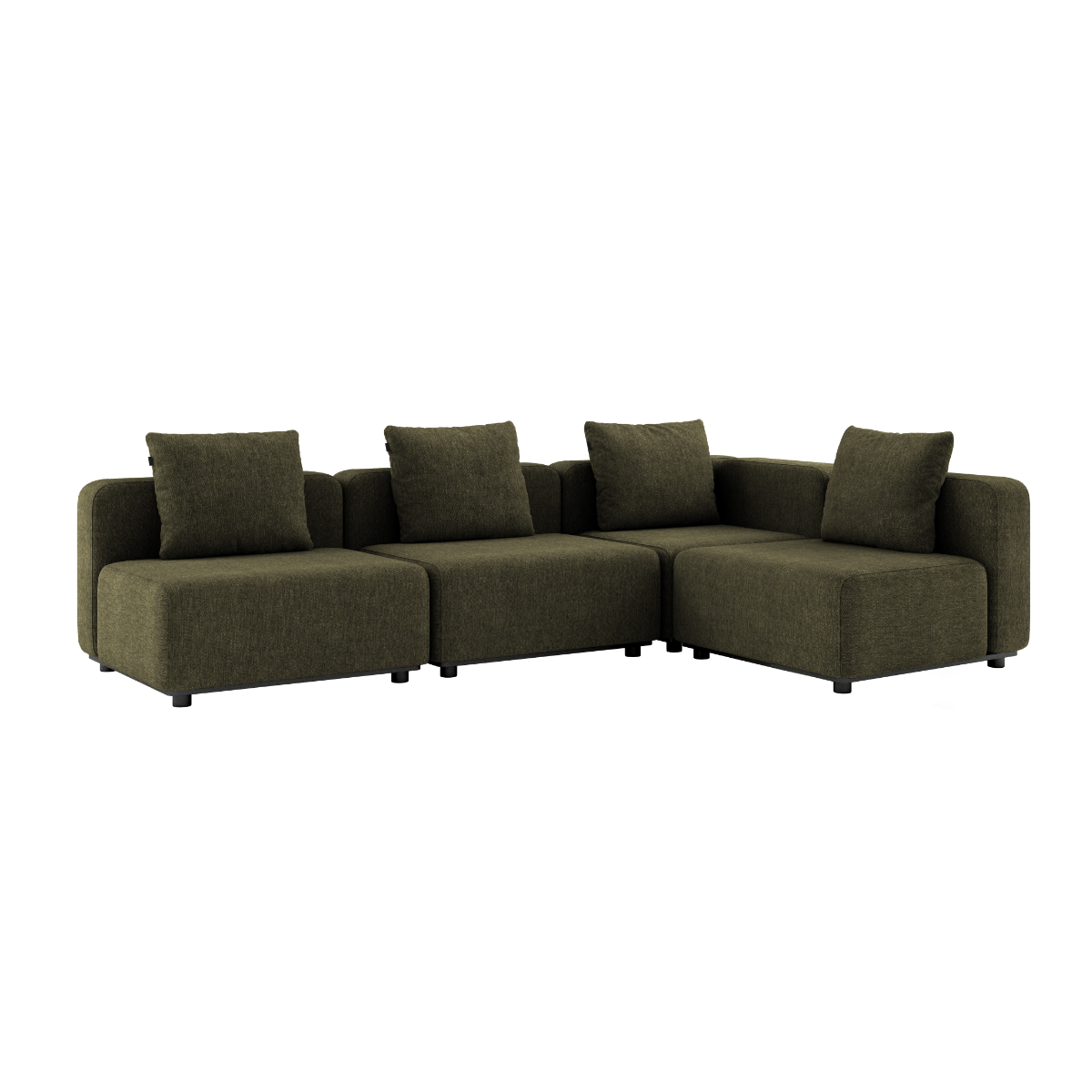 Cobana Lounge Sofa - 4 seater corner sofa | Cobana Lounge Sofa - 4 seater corner sofa - Kirra Olive Uden armlæn | SACKit
