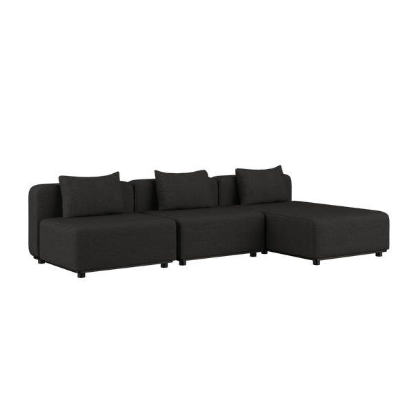 Cobana Lounge Sofa - 3 Seater Chaise | Cobana Lounge Sofa - 3 Seater Chaise - Cobana Black | SACKit