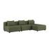 Cobana Lounge Sofa - 3 Seater Chaise | Cobana Lounge Sofa - 3 Seater Chaise - Kirra Olive | SACKit