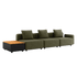 Cobana Lounge Sofa - 3 seater w/ Patio Storage Table | Cobana Lounge Sofa - 3 seater w/ Patio Storage Table - Kirra Olive Uden puf | SACKit