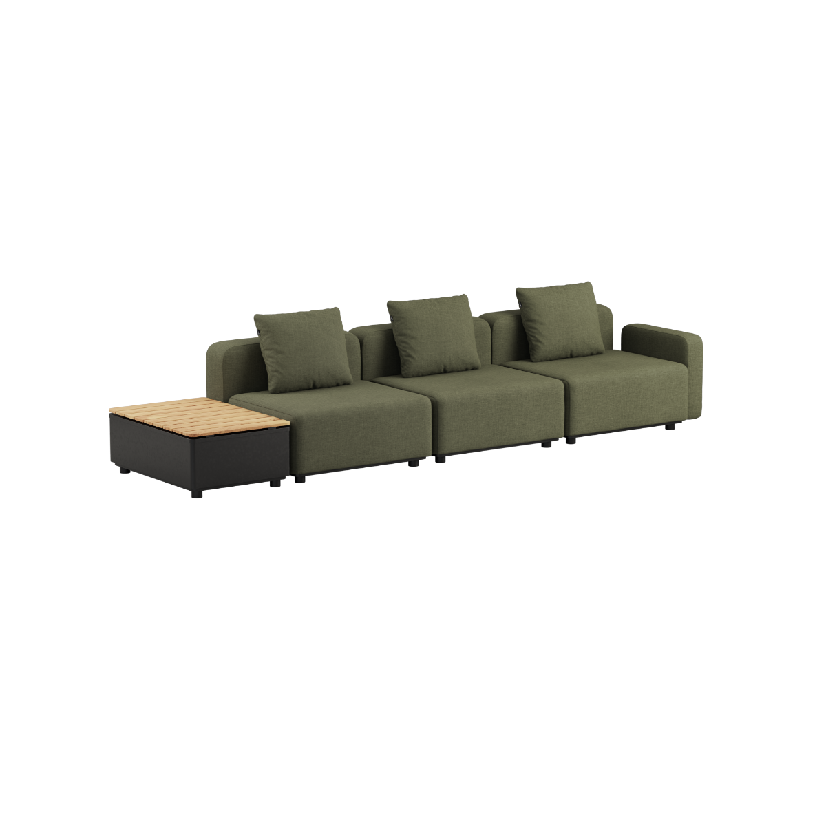 Cobana Lounge Sofa - 3 seater w/ Patio Storage Table
