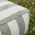 SACKit Chair Outdoor sækkestol i rund form og Renesse Taupe farve med sort bund i tekstil.