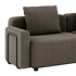 | Modulopbygget lounge udendørs sofa med puder fra SACKit brun til terrassen