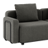  Modulopbygget lounge udendørs sofa med puder fra SACKit mørkegrå til terrassen