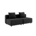  | Modulopbygget lounge udendørs sofa med puder fra SACKit sort til terrassen