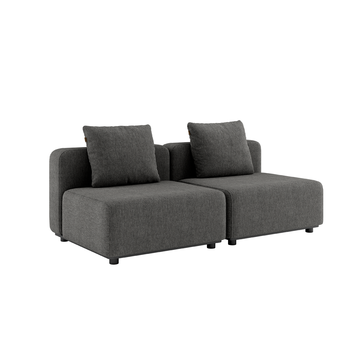  | Modulopbygget lounge udendørs sofa med puder fra SACKit mørkegrå til terrassen
