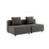  | Modulopbygget lounge udendørs sofa med puder fra SACKit mørkegrå til terrassen